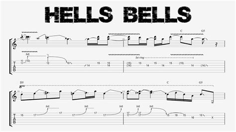 hells bells tab|marty schwartz hells bells.